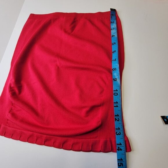 STRAPLESS Red Long Tube Tank Top Stretchy Tube Top Camisole- New With Tags - Picture 6 of 10